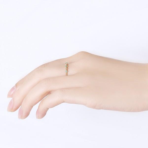 ジュエリーツツミ K10イエローゴールドエメラルドリング : ジュエリー