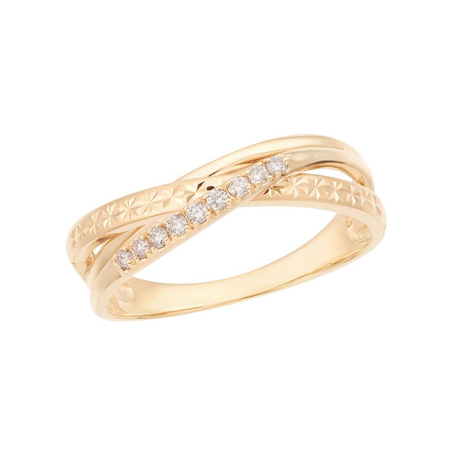 ジュエリーツツミ K10イエローゴールドダイヤモンドリング