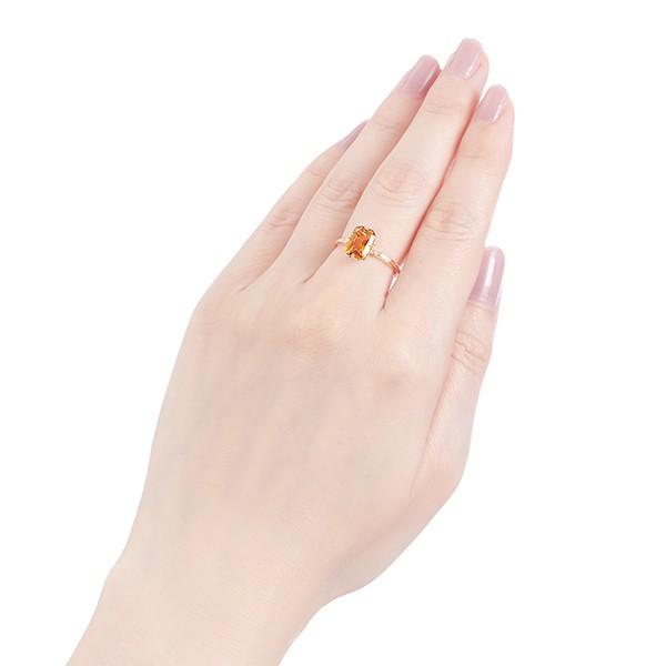 ジュエリーツツミ K10イエローゴールドシトリンリング : ジュエリー