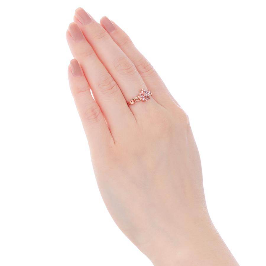 ジュエリーツツミ K10ピンクゴールドモルガナイトリング : ジュエリー