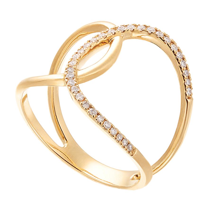 ジュエリーツツミ K18イエローゴールドダイヤモンドリング