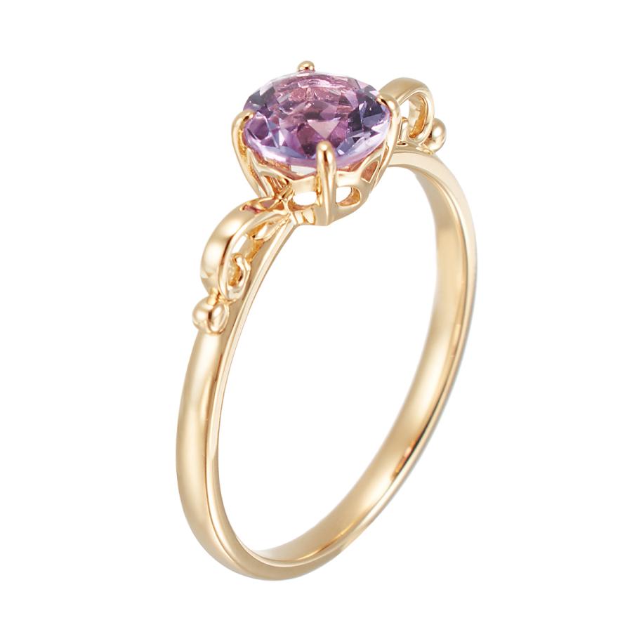 ジュエリーツツミ K10イエローゴールドライトアメシストリング