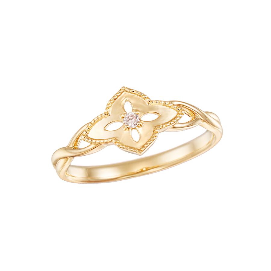 ジュエリーツツミ K10イエローゴールドダイヤモンドリング