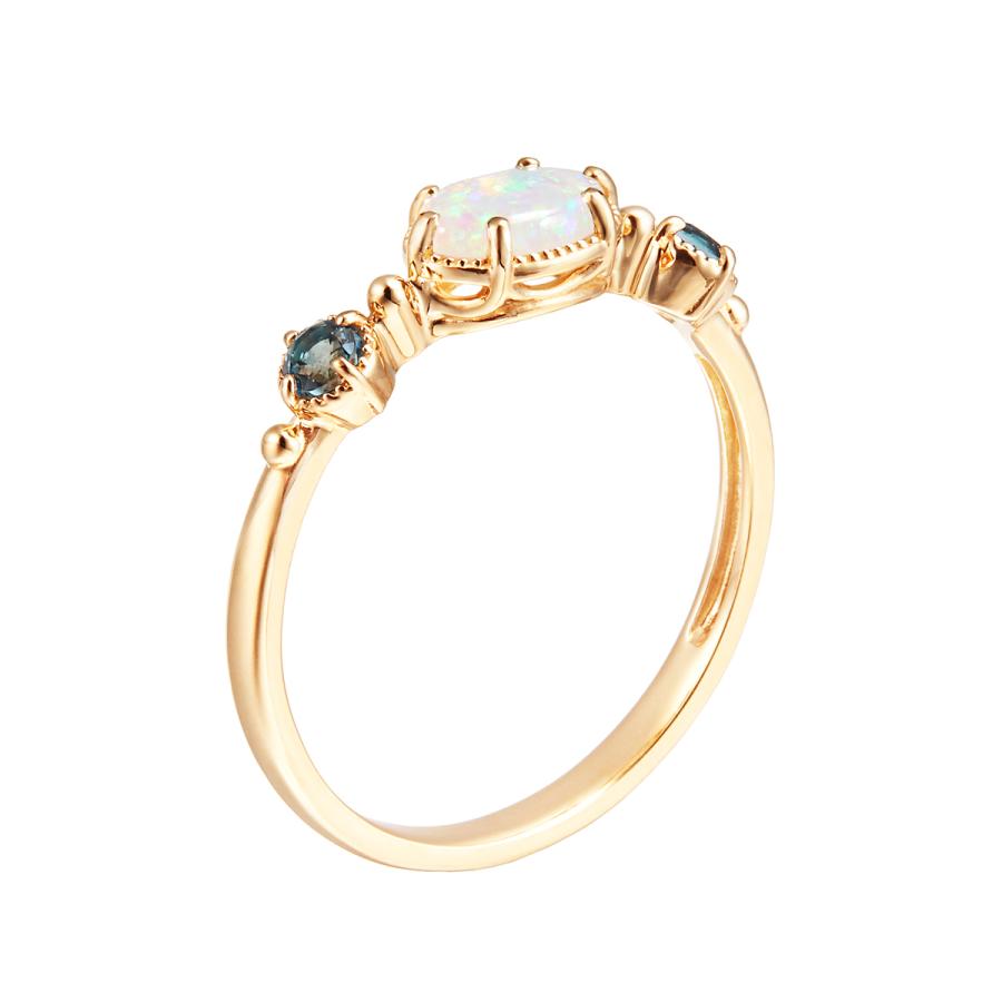 ジュエリーツツミ K10イエローゴールドオパールリング : ジュエリー