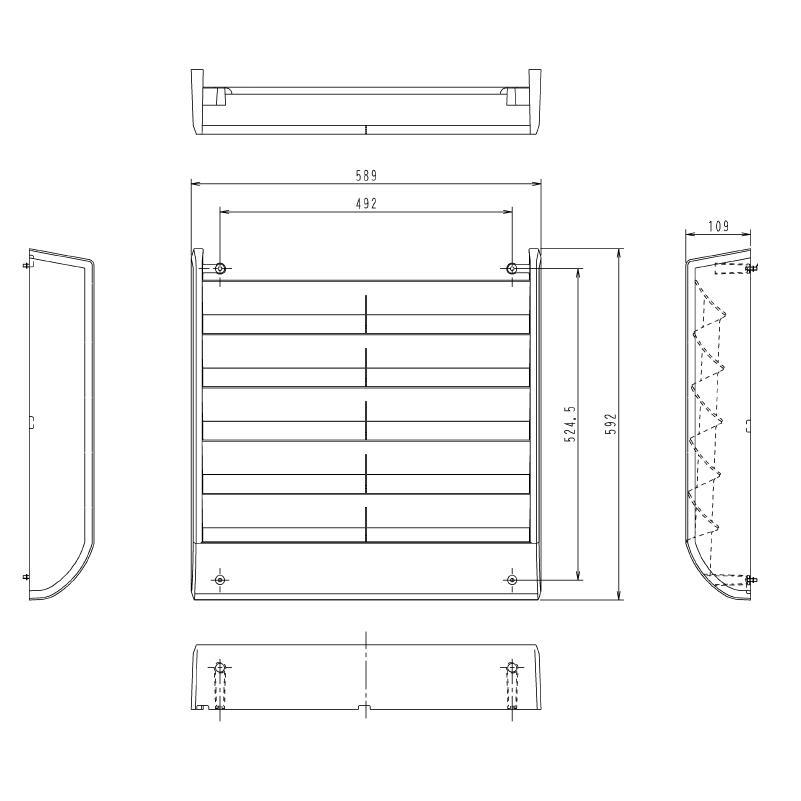 ダイキン（DAIKIN） KPW5G112 ダイキン(オーケー器材) 室外機用 風向