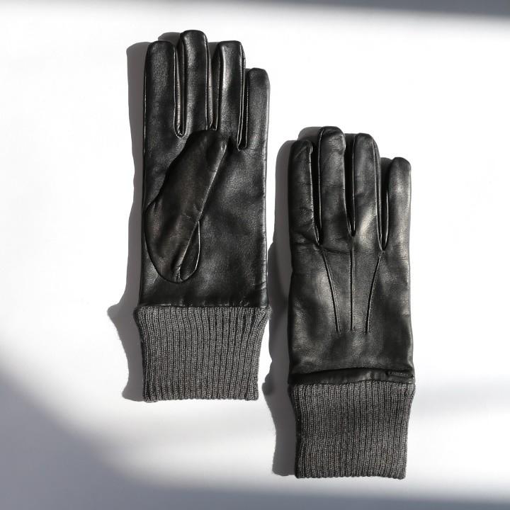 DIESEL（ディーゼル） 革手袋 レザーグローブ メンズ 羊革 本革