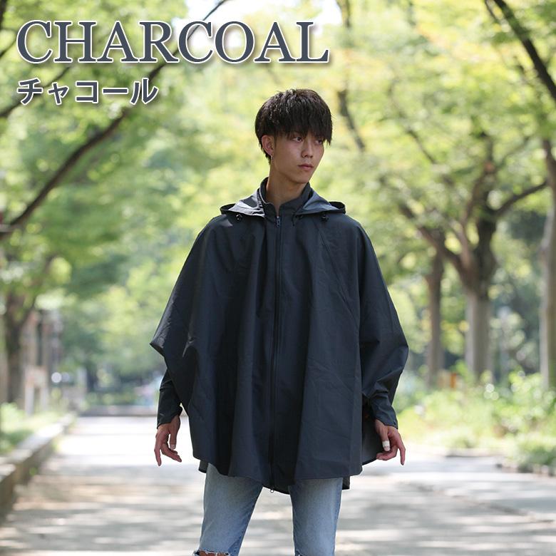 TWR レインウェア レインケープ カッパ 防水 防風 ネイビー ブラック