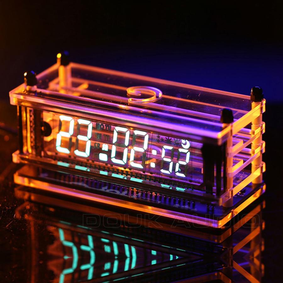 WIFI ヴィンテージ VFD 管時計 USB デスクトップ 装飾 時計 RGB LED