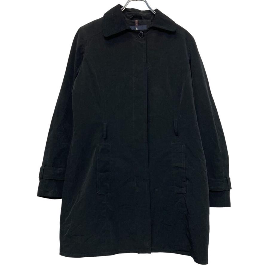 LONDON FOG コート L 程 ブラック ロンドンフォグ ボタン シンプル