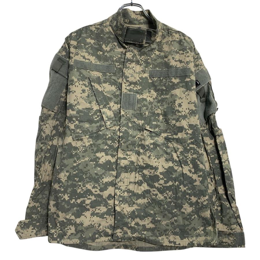 ミリタリージャケット M 程 マルチカラー ジップアップ マジックテープ