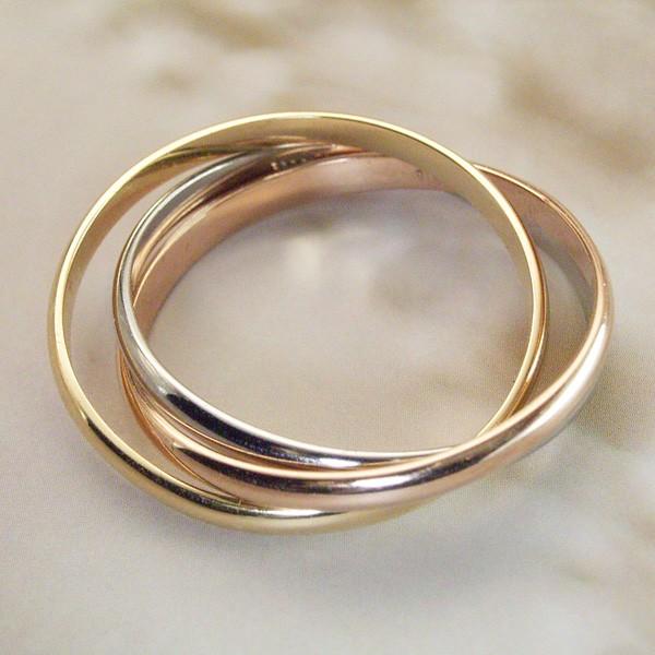 ヴィーナスジュエリー 指輪 リング トリニティ プラチナ k18 18金