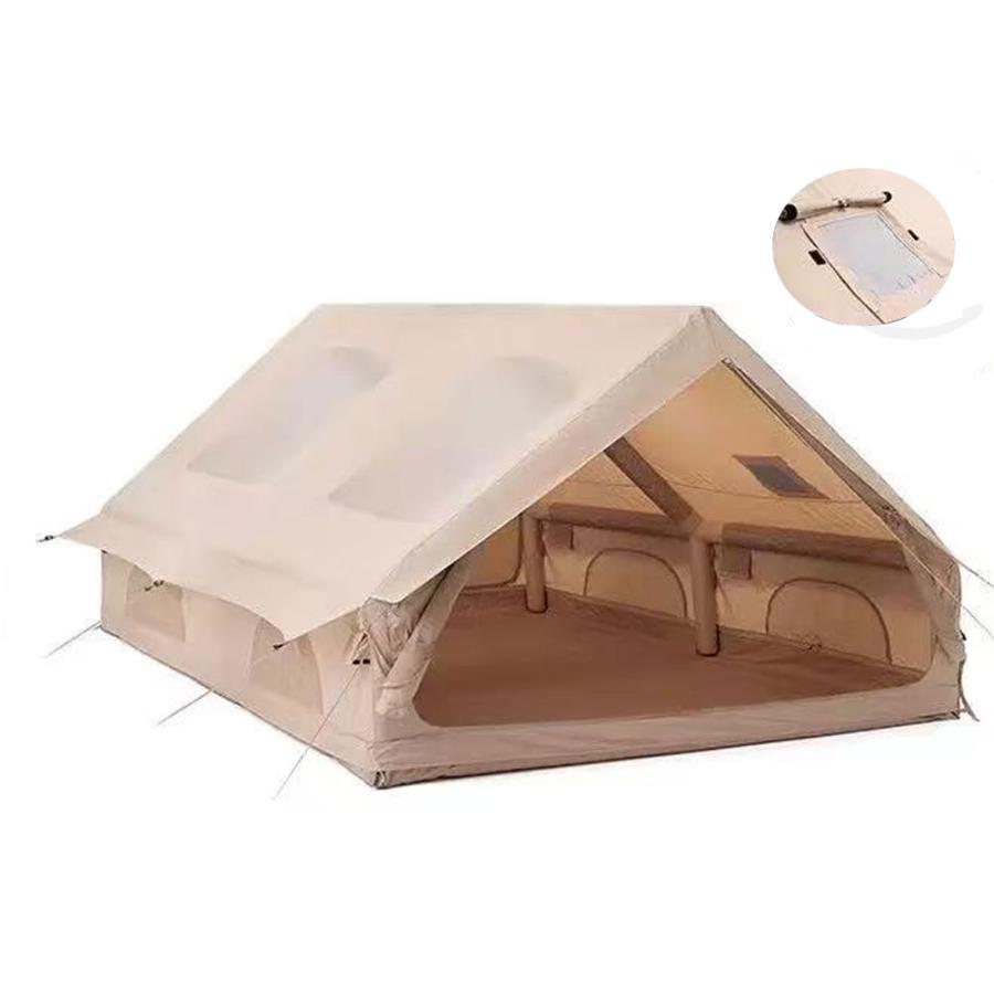 エアーテント インフレータブルテント TCポリコットン 空気入れ付き