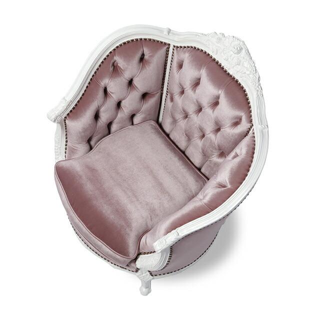 ソファ 1人掛けソファ 一人用 シングル アンティーク調 クッション付