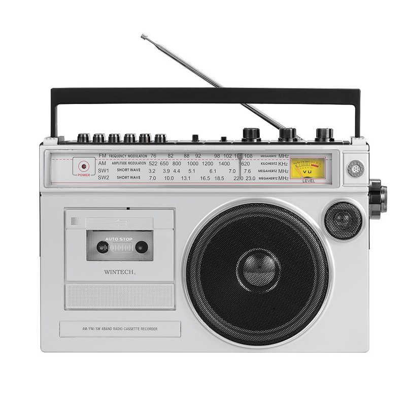 WINTECH 大型モノラルラジカセ ［ワイドFM対応 / Bluetooth対応