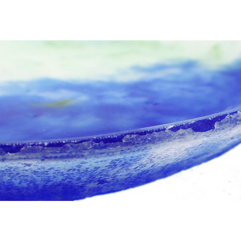 ガラス：パート・ド・ヴェール大皿L・大泉恵《大皿・30.0cm》 : 和食器