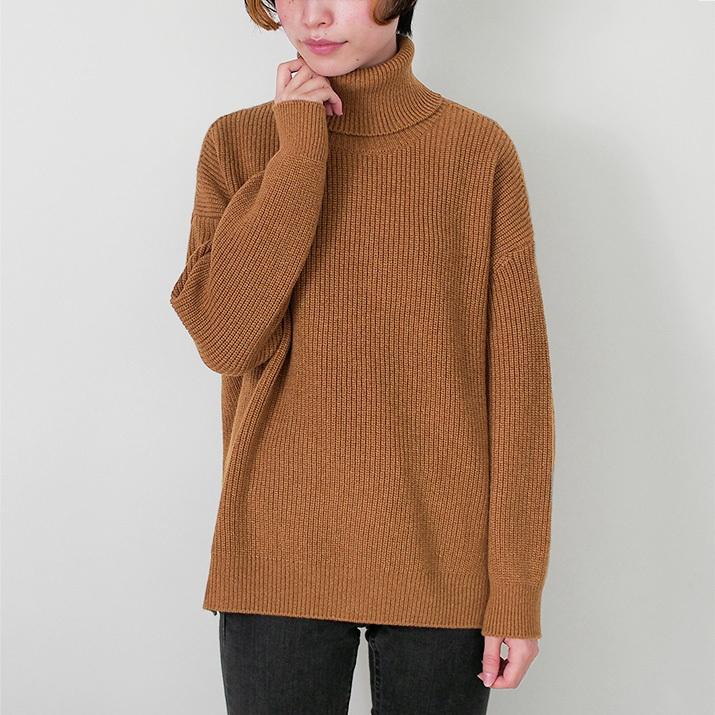 PRODIGAL（プロディガル） カシミヤ 100％ 畦編み タートルネック