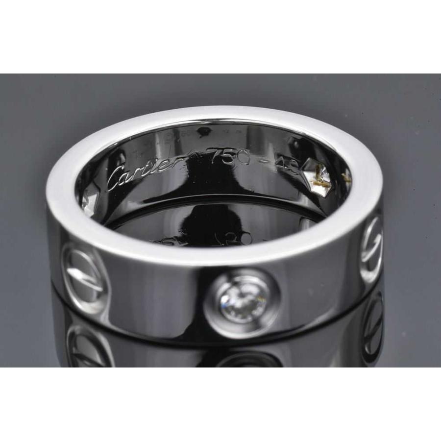 LOVE（Cartier） カルティエ ラブリング 3Pダイヤモンド ハーフダイヤ