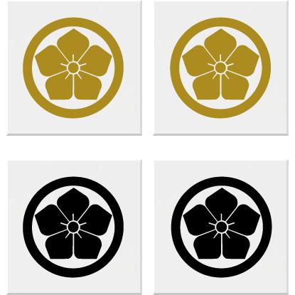 丸に桔梗 家紋シール 7cm 2枚入り : ヤマトデザインヤフー店 - 通販