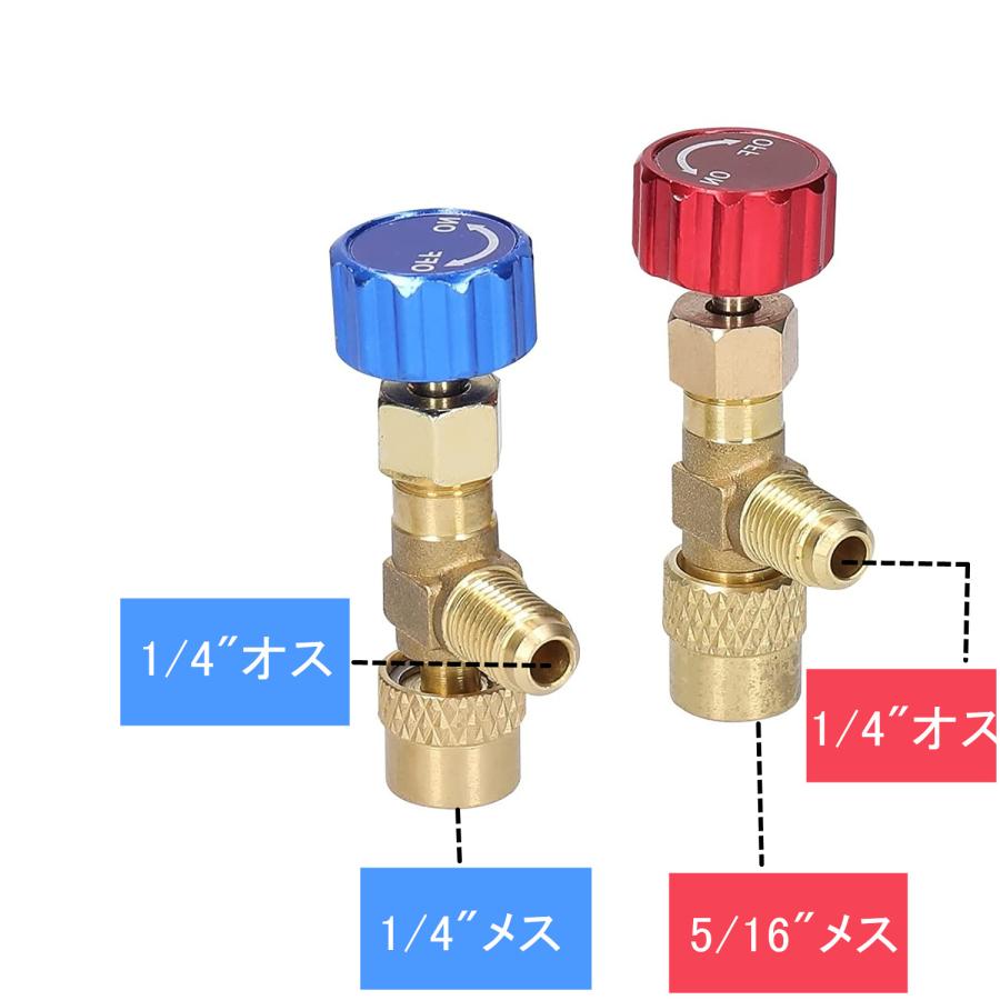 送料無料 家庭用エアコン用 安全バルブセットR410A ＆R22 コントロール