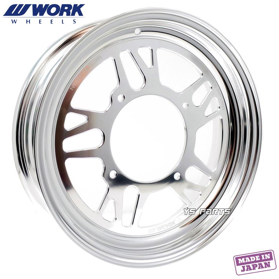 国産品]WORK超軽量/高剛性アルミホイール バフカラー[タイプGS