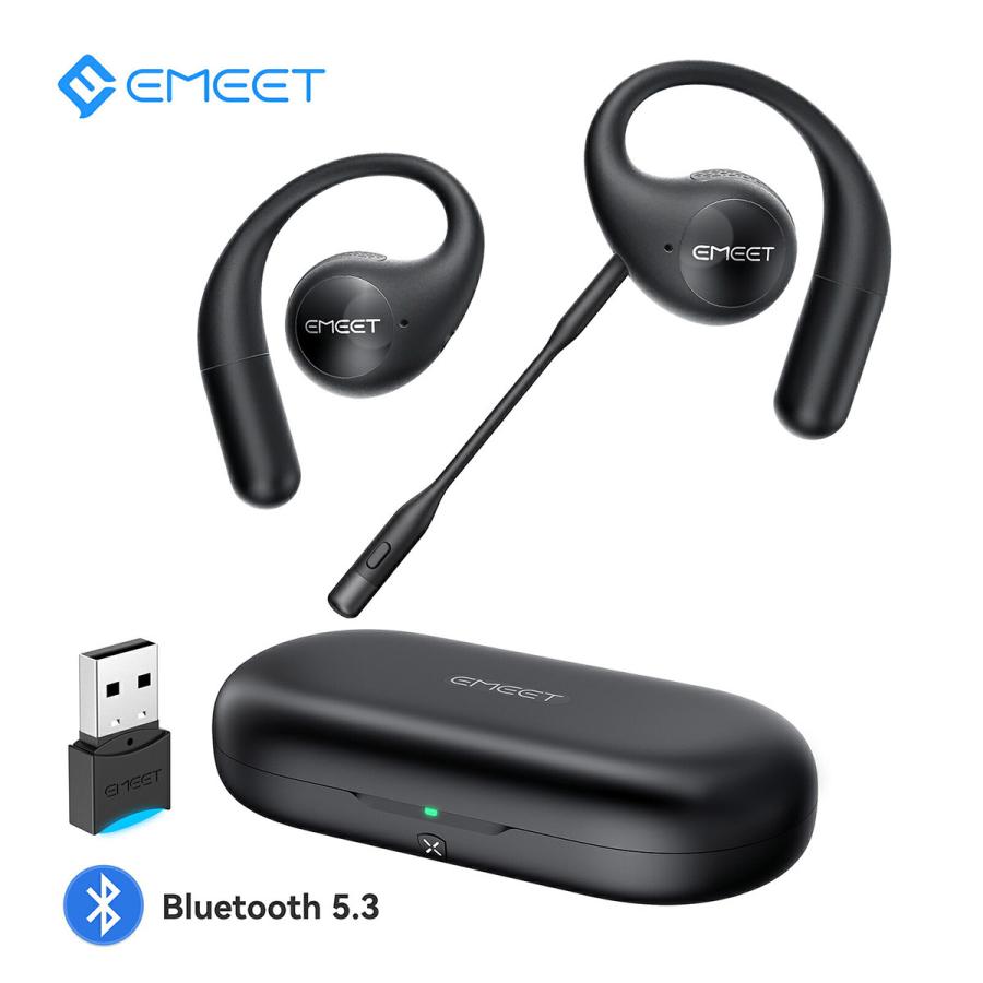 ワイヤレスイヤホン オープンイヤー 耳を塞がない マイク付き ブーム