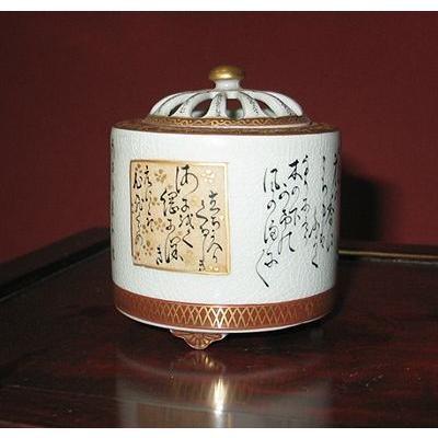 九谷焼 香炉 三十六歌仙 香器 仏具 陶器 美術保存作家 九谷焼 香炉 三