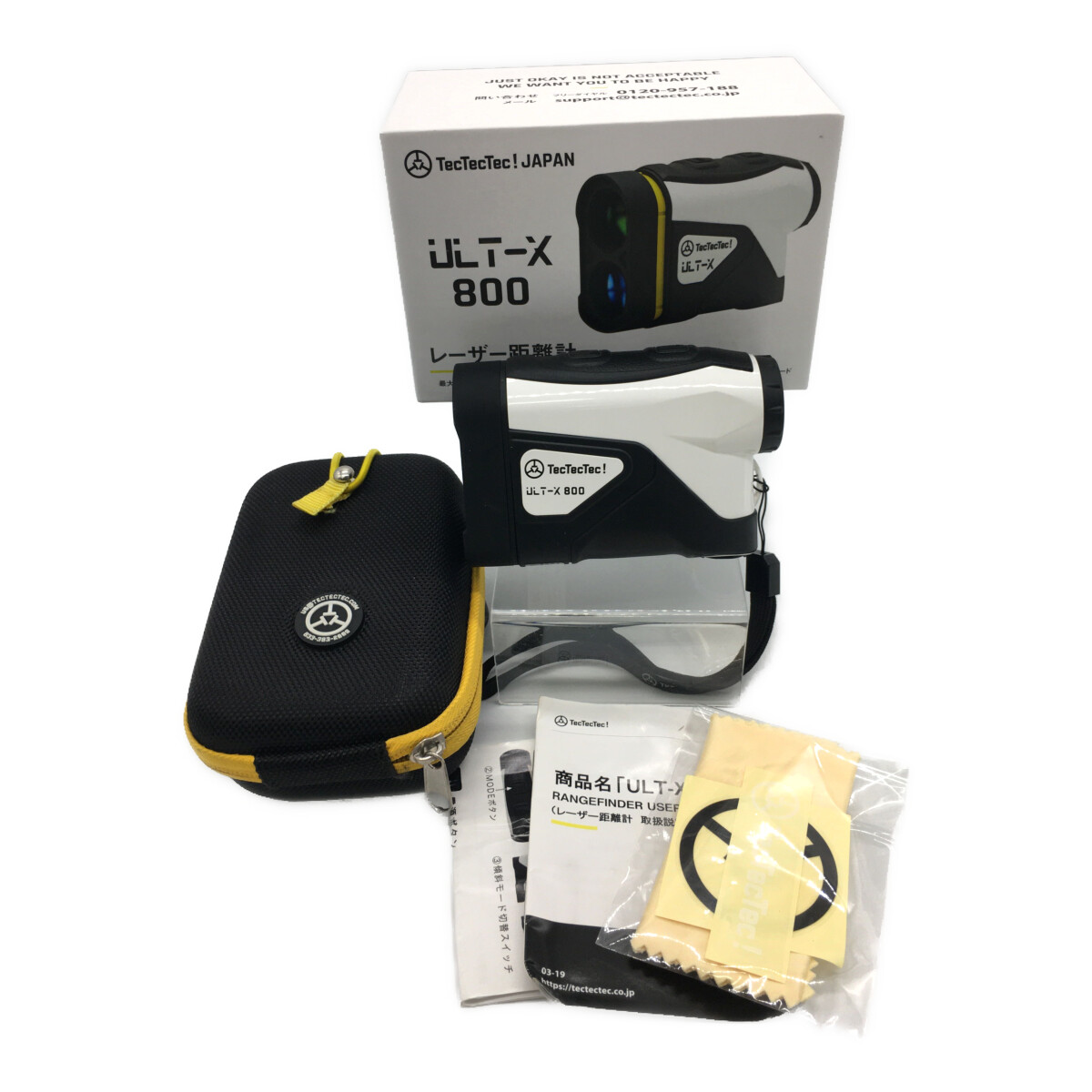 テックテックテック レーザー距離計 ULT-X800（ホワイト） ゴルフ用