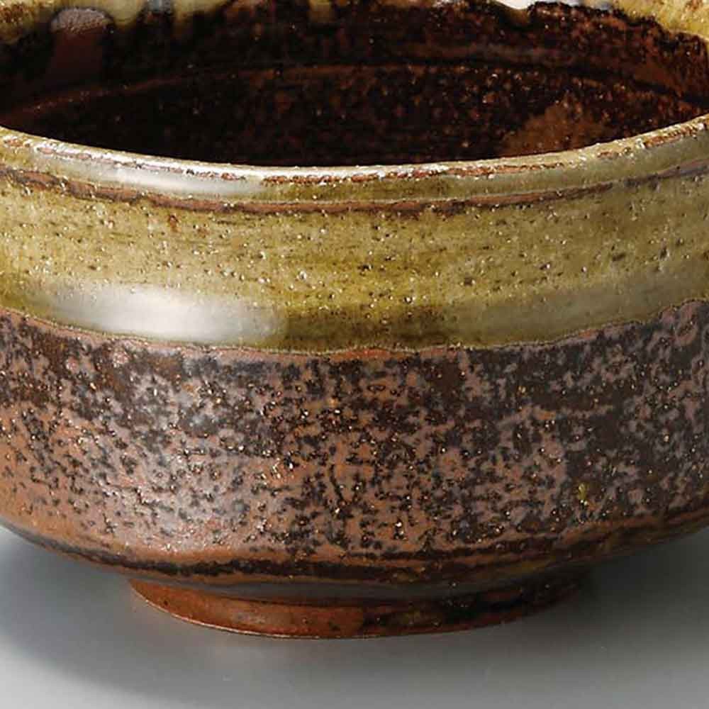 茶道 茶碗 カネ仁備前流し抹茶碗 美濃焼 日本製 湯のみ 和食器 MATCHA