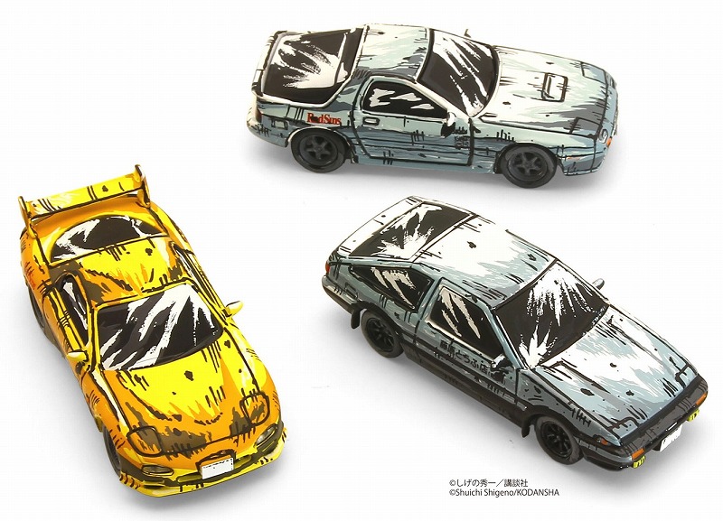 京商 イニシャルD 漫画風塗装エディション 3台セット （1/64スケール