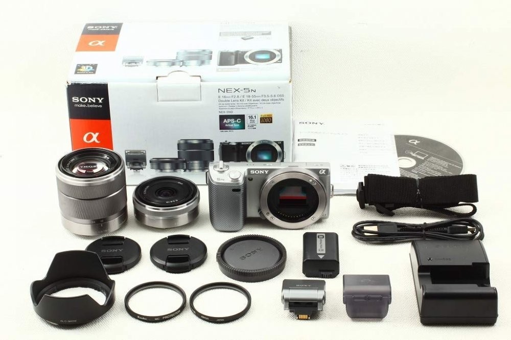 ソニー アルファ NEX-5N ズームレンズキット NEX-5NK（S）（シルバー