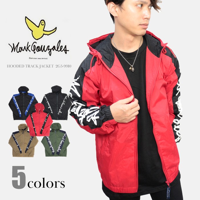 Mark Gonzales マークゴンザレス hooded track jacket アウター メンズ