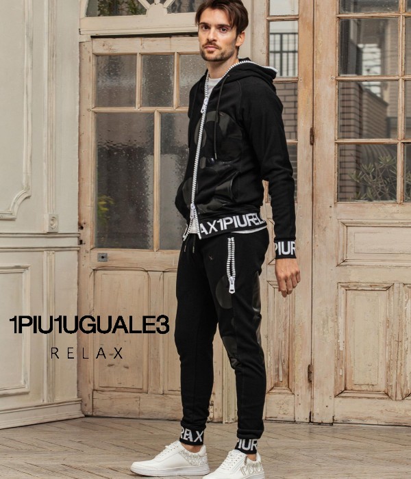 1PIU1UGUALE3 RELAX ウノ ピゥ ウノ ウグァーレ トレ スウェット