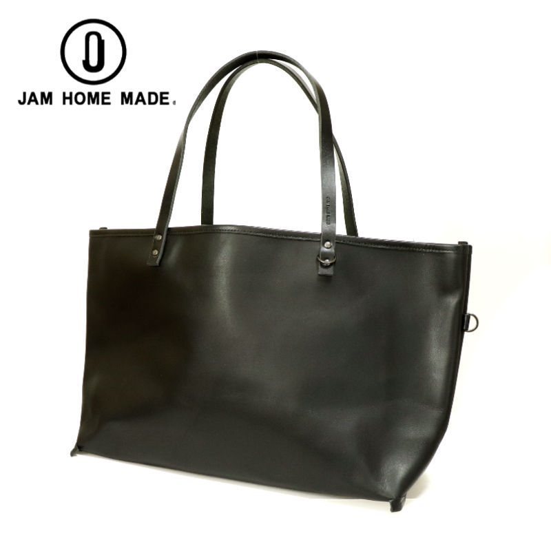 JAM HOME MADE（ジャムホームメイド） ブラックライド レザー トート