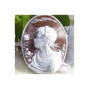 CAMEO（カメオ） Gennaro Garofalo作 シェルカメオ ルース 【薔薇と