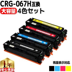 Satera Canon トナーカートリッジ 067H ブラック シアン マゼンタ