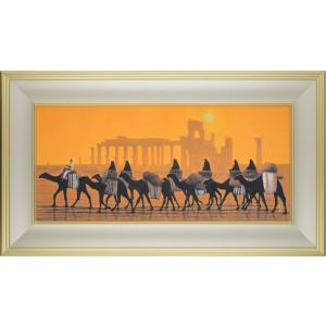 平山郁夫 「 アフガニスタンの砂漠を行く・月 」 特装版 彩美版R