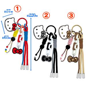 ハローキティ ストラップチャーム カラフル フェイスパーツ付き