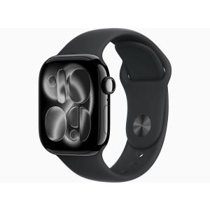 Apple Watch Series11 GPS 42mm MEQW4J/A SG ブラックスポーツバンド S