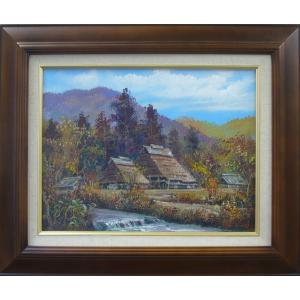 絵画 油絵 遠藤 勝 肉筆油絵 風景画 北アルプス 眺望 F10 : アートフジ