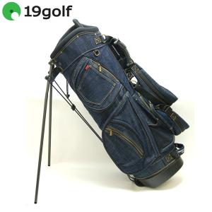 19ゴルフ デニム キャディバッグ インディゴブルー 8.5型 ゴルフ用品