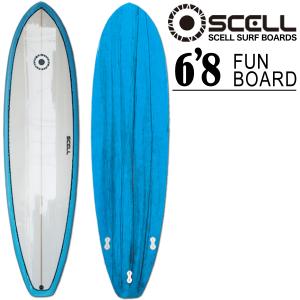 SCELL セル サーフィン サーフボード ファンボード 7'4 クリア