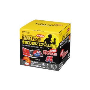 KOKUYO（コクヨ） EDC-CME1-100D CD/DVD用ソフトケース MEDIA PASS 1枚