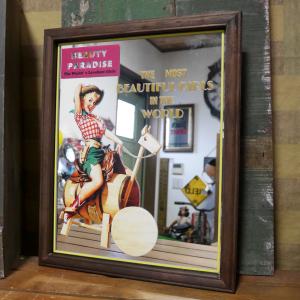 ウォールミラー シボレー CHEVROLET 壁掛け鏡 パブミラー : アメリカン