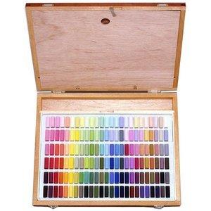 ホルベインソフトパステル 150色セット 木製ケース 画材 S959 : 額縁