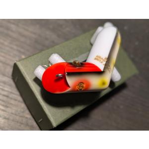 アカシブランド ノーリップジャックナイフ ホワイトレッド/銀ラメ