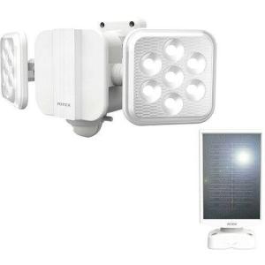 RITEX LED センサー ライト 屋外 8W×2灯式 コンセント式 防犯カメラ