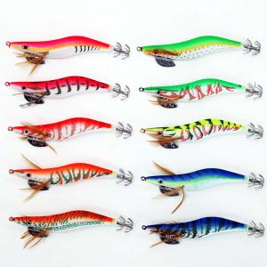 釣り エギ 餌木 新型 3.0号 8本 セット ベース(下地)カラー レッド(赤