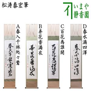 茶道具 掛軸 掛け軸 一行 平常心是道又は先者今年無事 芽出度千秋楽