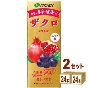 伊藤園（ITO EN） ザクロmix 200ml×48本 (24本×2ケース) 紙パック