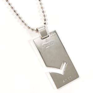 GUCCI（グッチ） ネックレス ドッグタグ ダブルプレート ボール